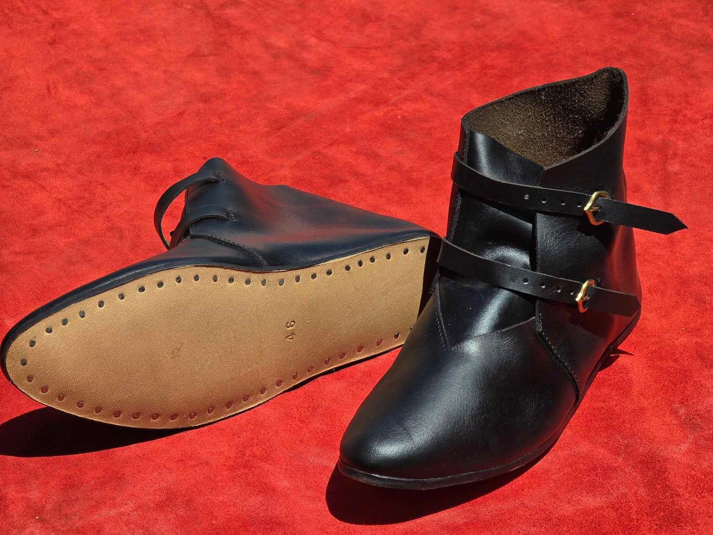 Medieval Ankle Boot with Buckles