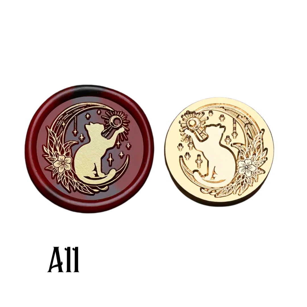 3cm Brass Wax Seal Stamp Heads – Variety of Designs