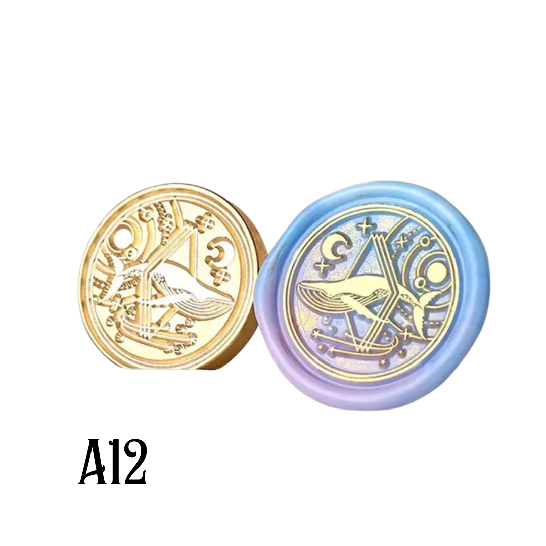 3cm Brass Wax Seal Stamp Heads – Variety of Designs