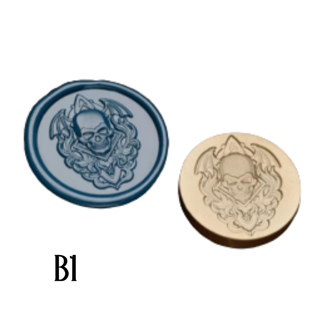 3cm Brass Wax Seal Stamp Heads – Variety of Designs