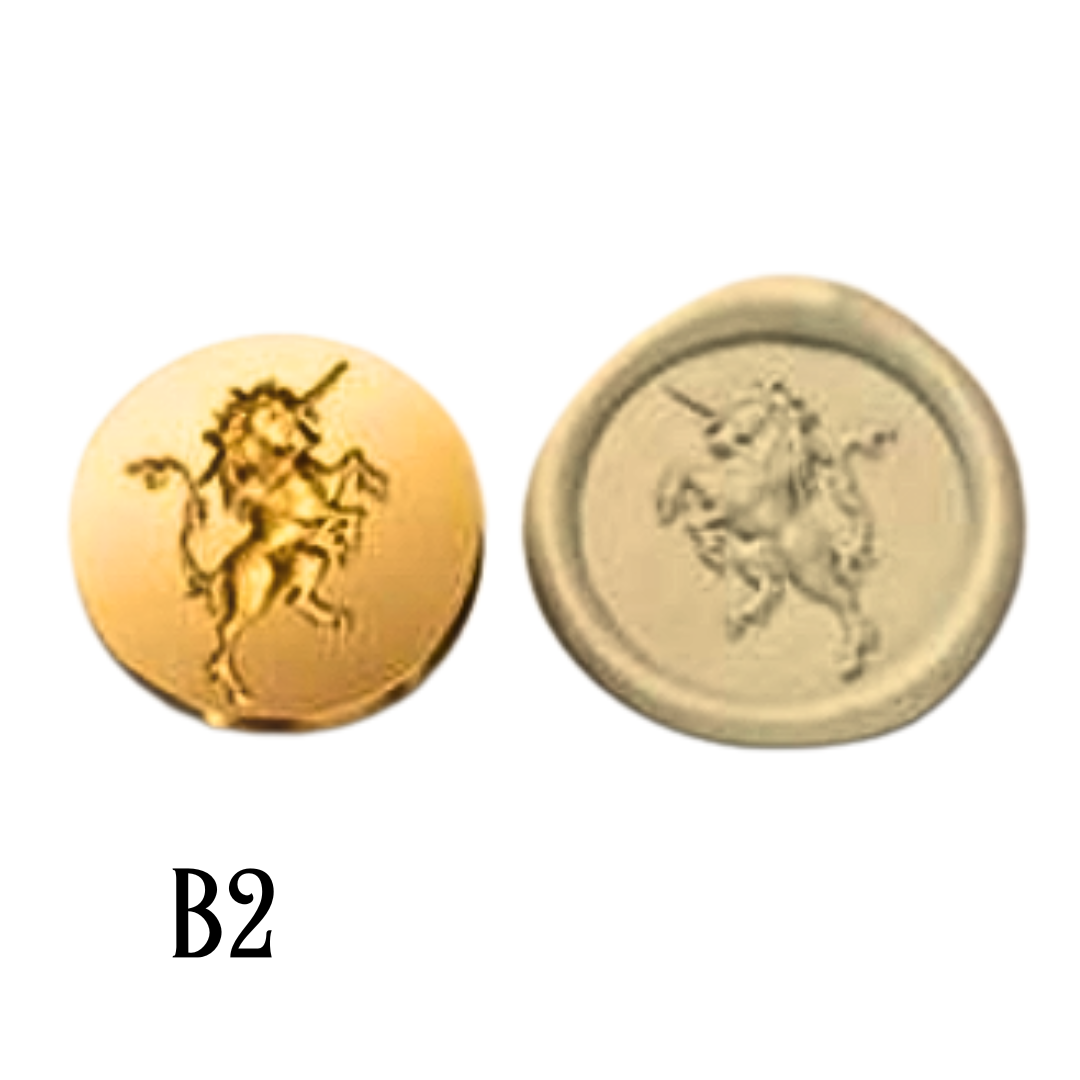 3cm Brass Wax Seal Stamp Heads – Variety of Designs