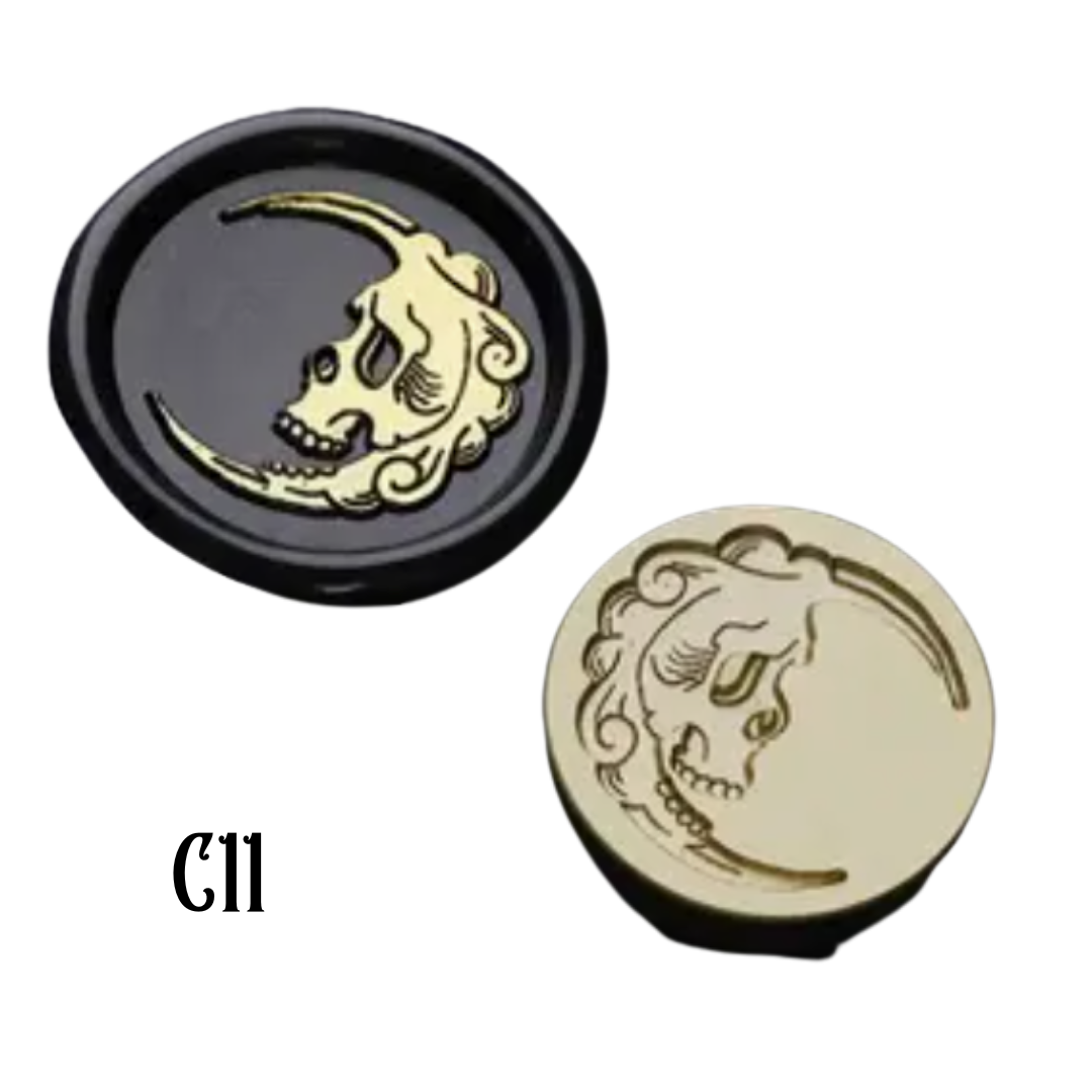 2.5cm Brass Wax Seal Stamp Heads – Variety of Designs