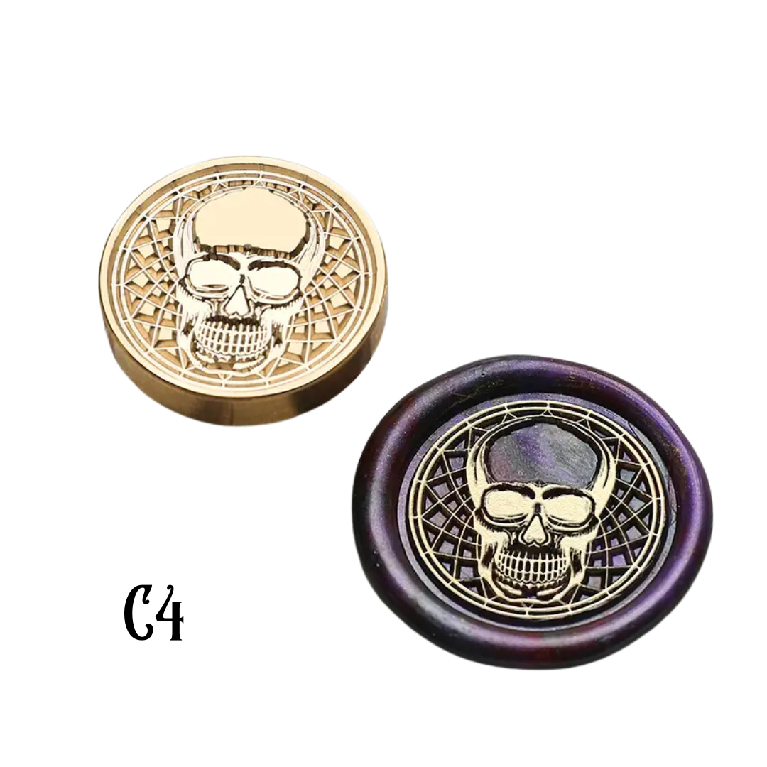 2.5cm Brass Wax Seal Stamp Heads – Variety of Designs