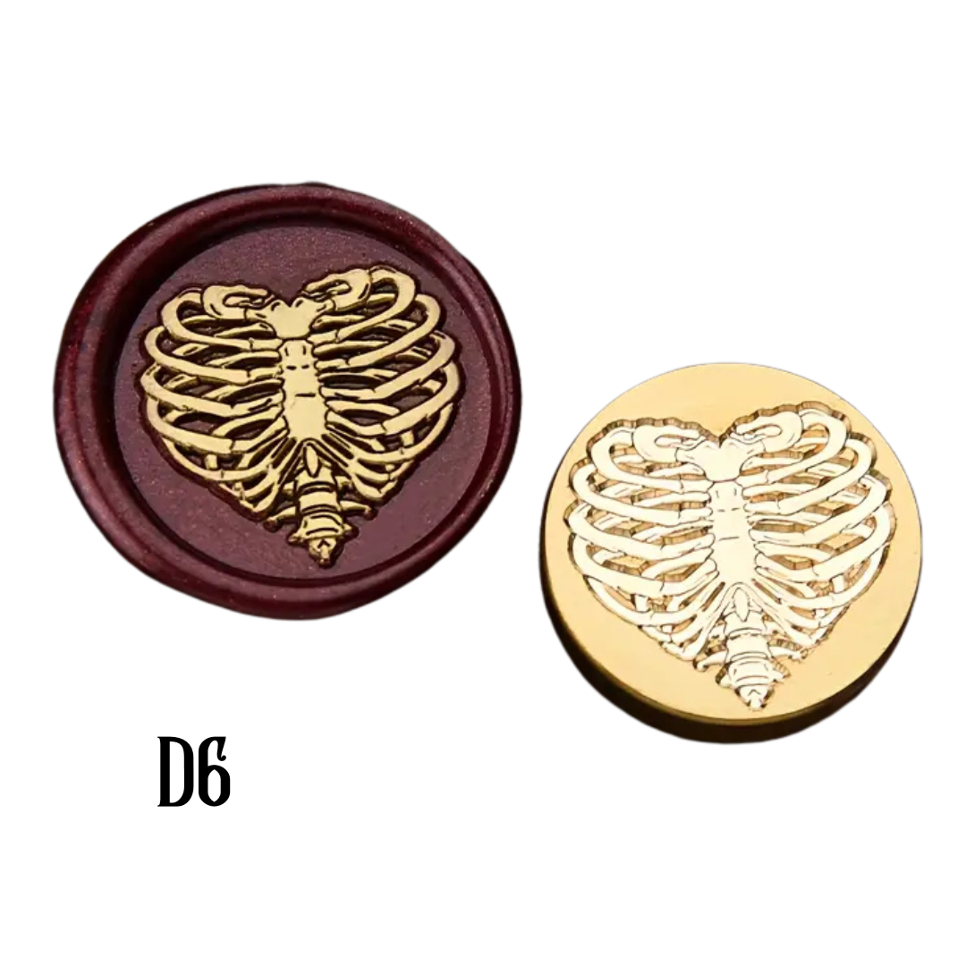 2.5cm Brass Wax Seal Stamp Heads – Variety of Designs
