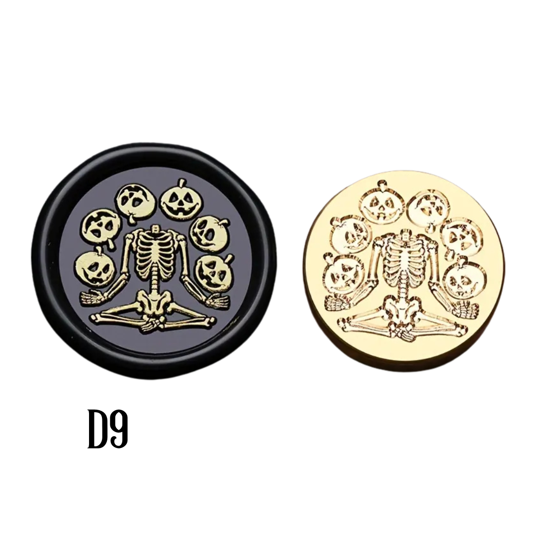 2.5cm Brass Wax Seal Stamp Heads – Variety of Designs