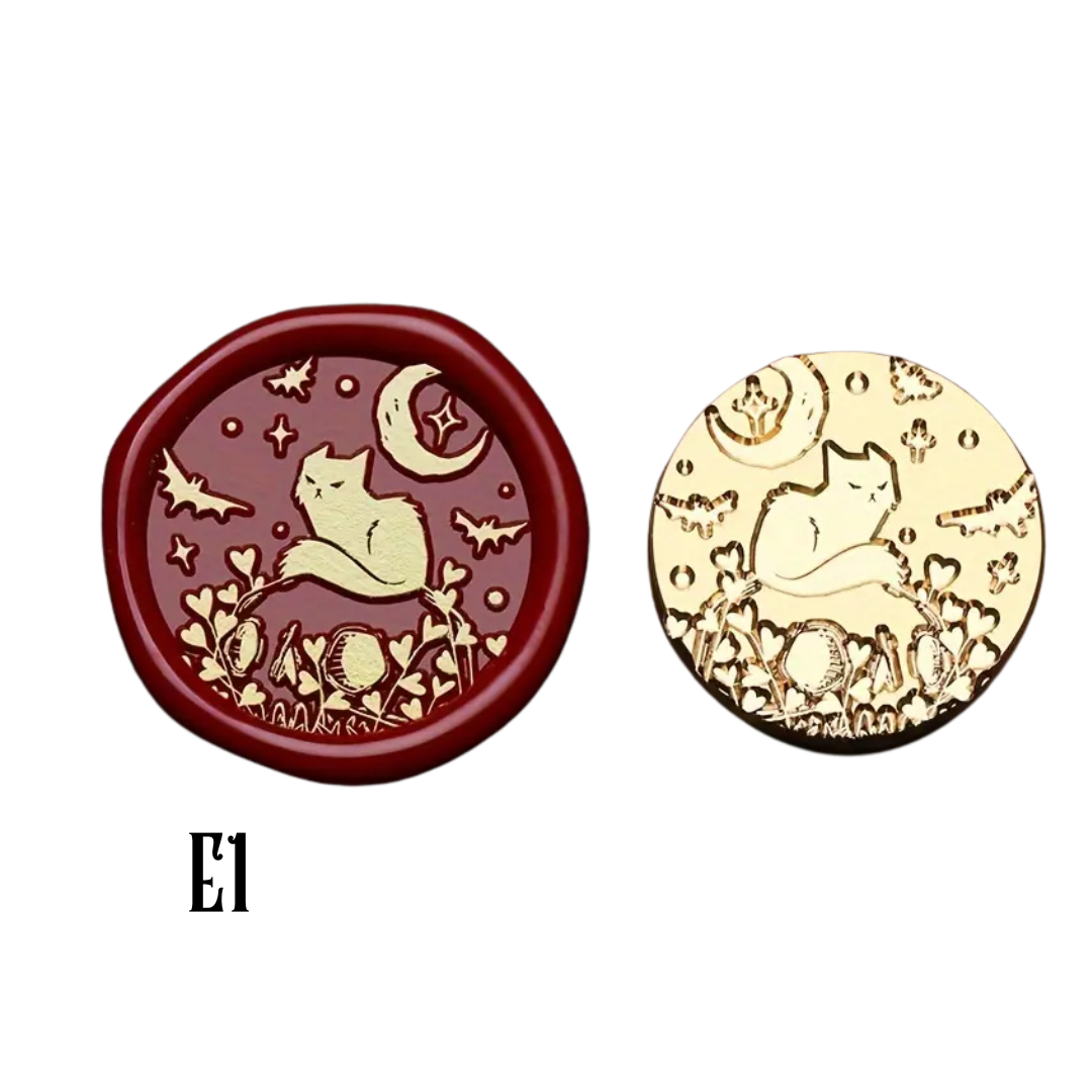 2.5cm Brass Wax Seal Stamp Heads – Variety of Designs