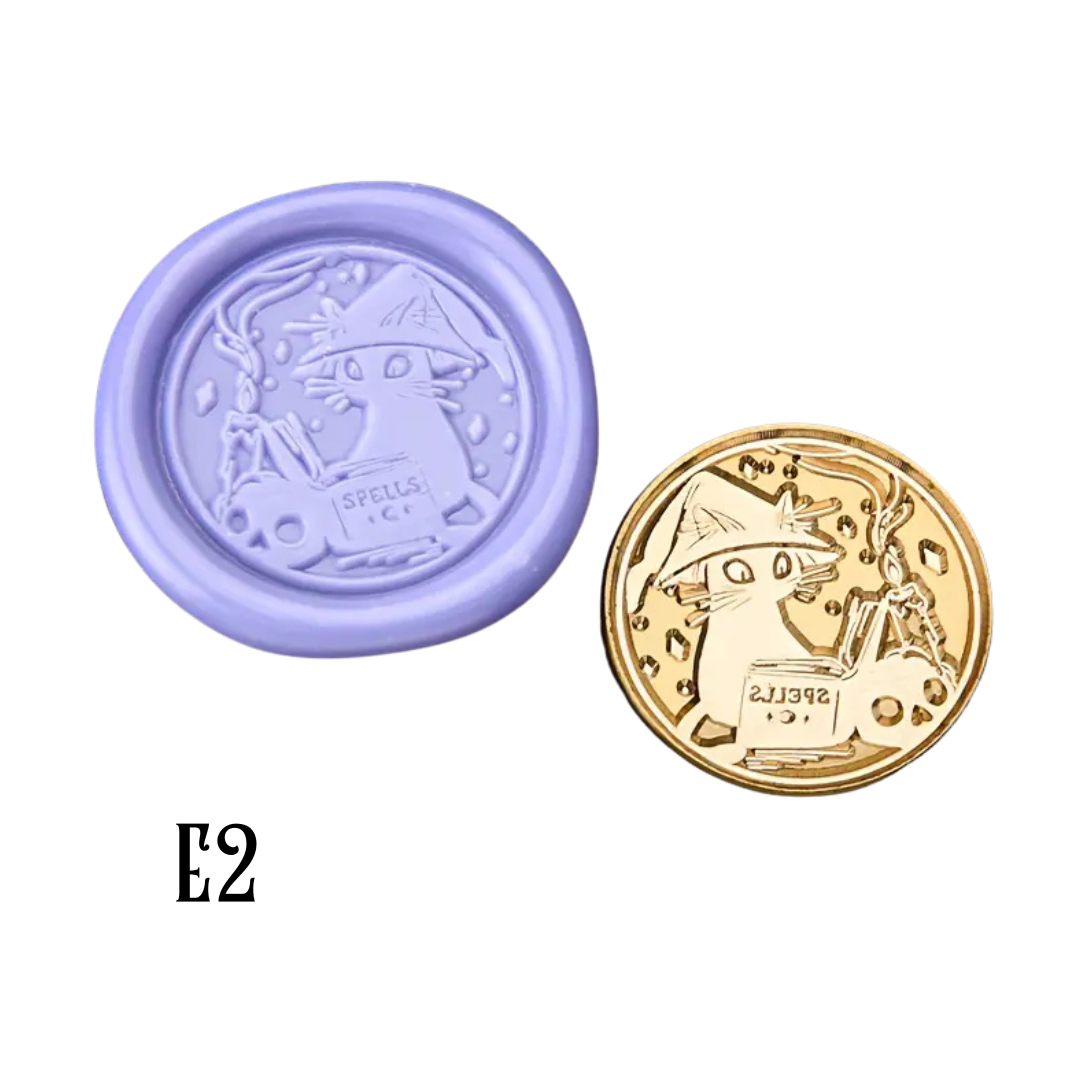 2.5cm Brass Wax Seal Stamp Heads – Variety of Designs