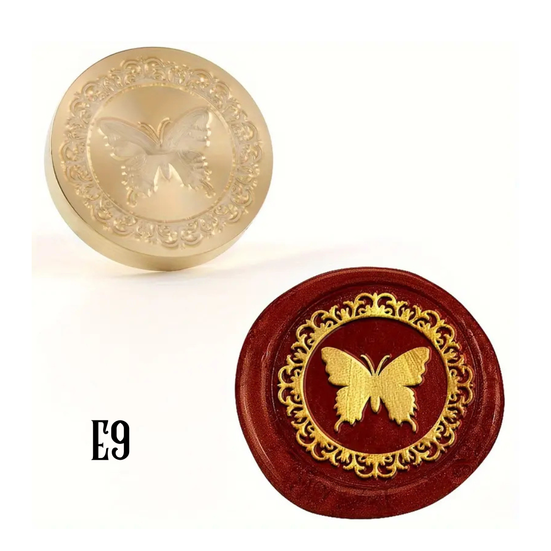 2.5cm Brass Wax Seal Stamp Heads – Variety of Designs