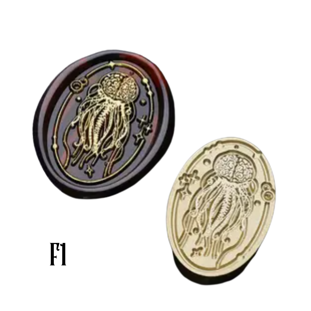 Odd shape Brass Wax Seal Stamp Heads – Variety of Designs