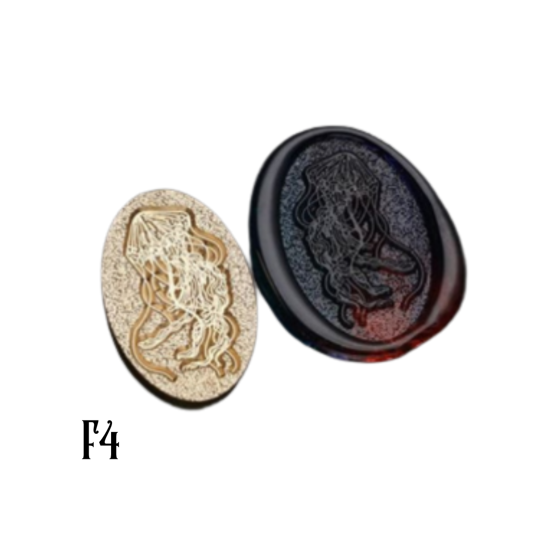 Odd shape Brass Wax Seal Stamp Heads – Variety of Designs