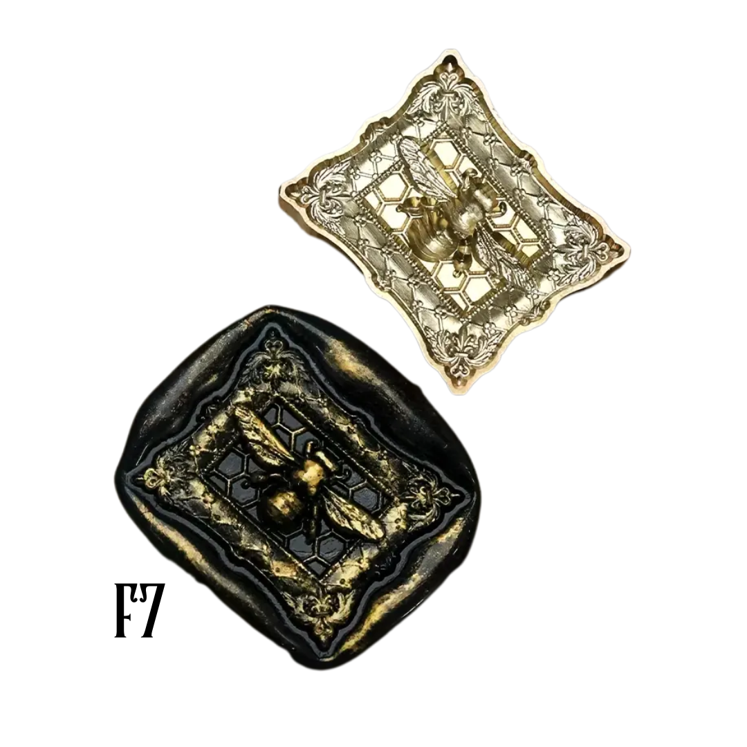Odd shape Brass Wax Seal Stamp Heads – Variety of Designs