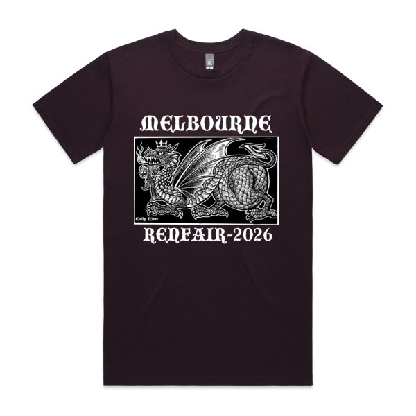 Official 2026 Melbourne RenFair Shirt - Black (Pre-order)