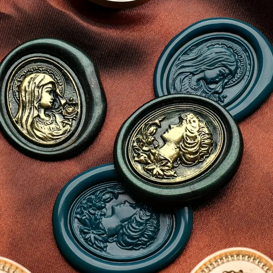 2.5cm Brass Wax Seal Stamp Heads – Variety of Designs