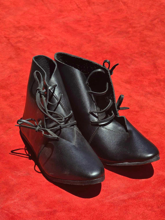 Medieval Front-Laced Ankle Boot