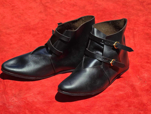 Medieval Ankle Boot with Buckles