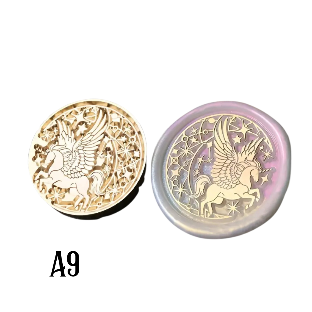 3cm Brass Wax Seal Stamp Heads – Variety of Designs