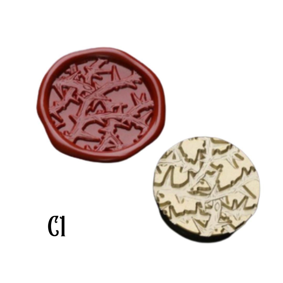 2.5cm Brass Wax Seal Stamp Heads – Variety of Designs
