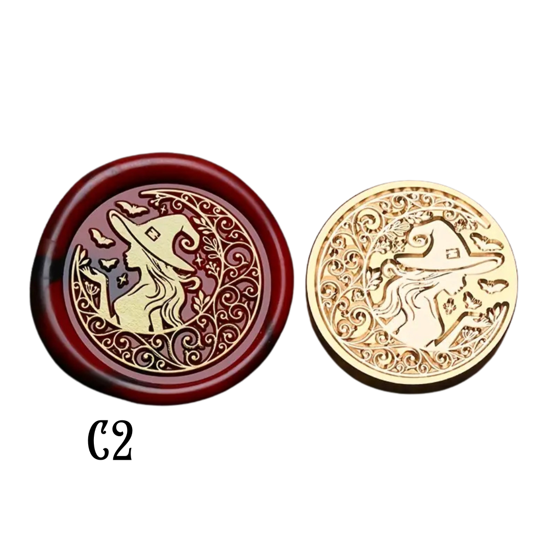 2.5cm Brass Wax Seal Stamp Heads – Variety of Designs