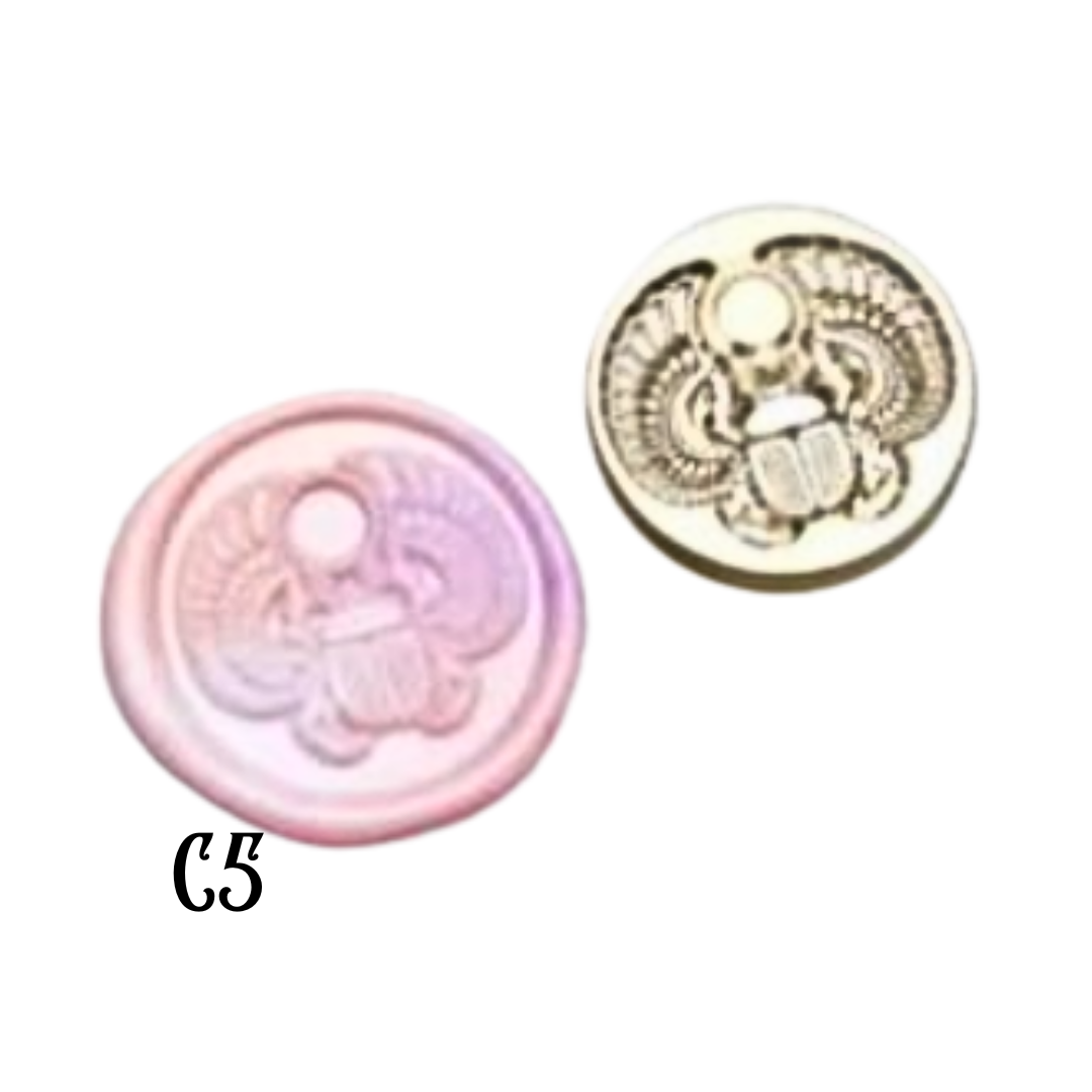 2.5cm Brass Wax Seal Stamp Heads – Variety of Designs