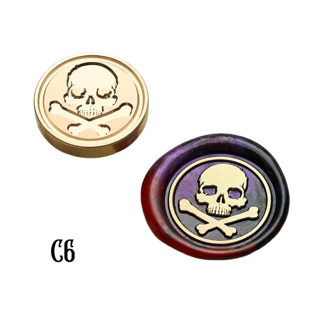 2.5cm Brass Wax Seal Stamp Heads – Variety of Designs