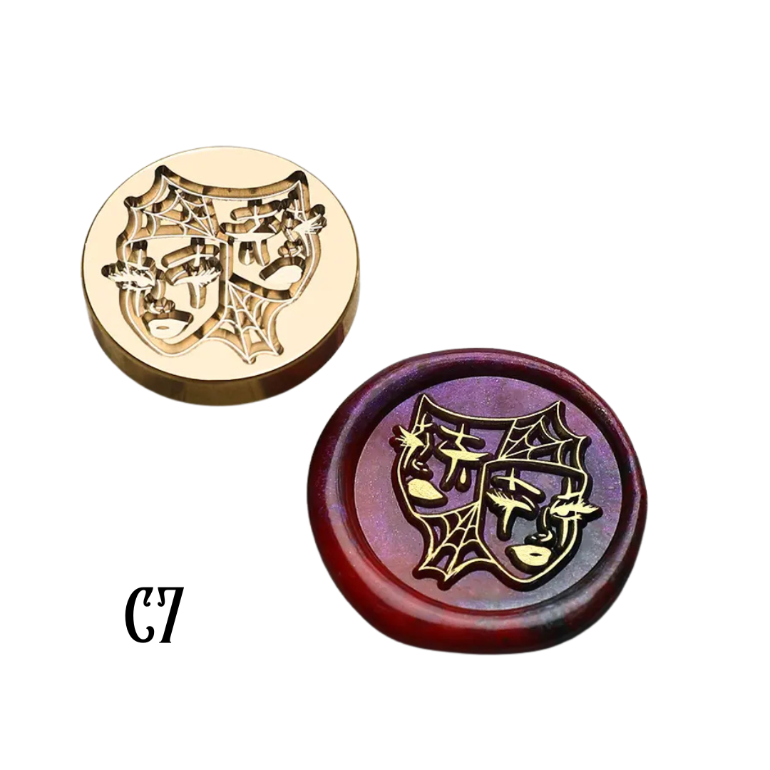 2.5cm Brass Wax Seal Stamp Heads – Variety of Designs
