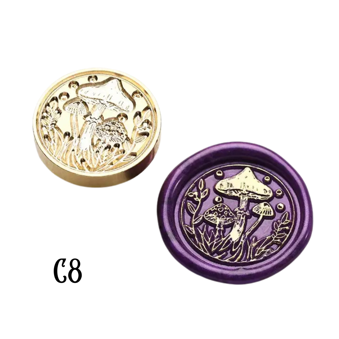 2.5cm Brass Wax Seal Stamp Heads – Variety of Designs