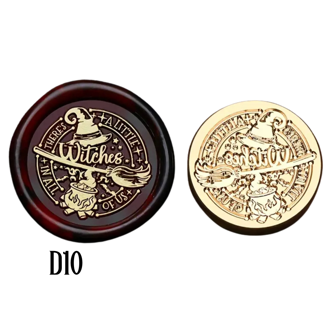 2.5cm Brass Wax Seal Stamp Heads – Variety of Designs