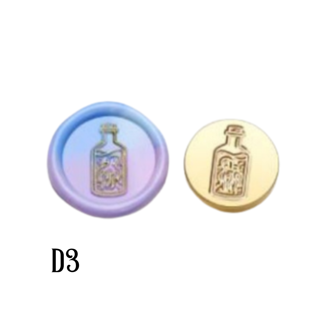 2.5cm Brass Wax Seal Stamp Heads – Variety of Designs