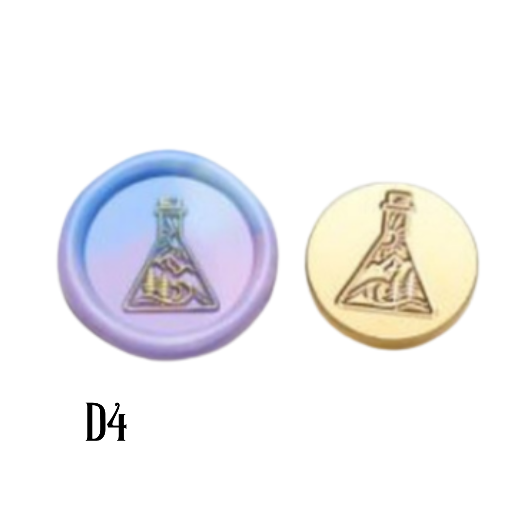 2.5cm Brass Wax Seal Stamp Heads – Variety of Designs