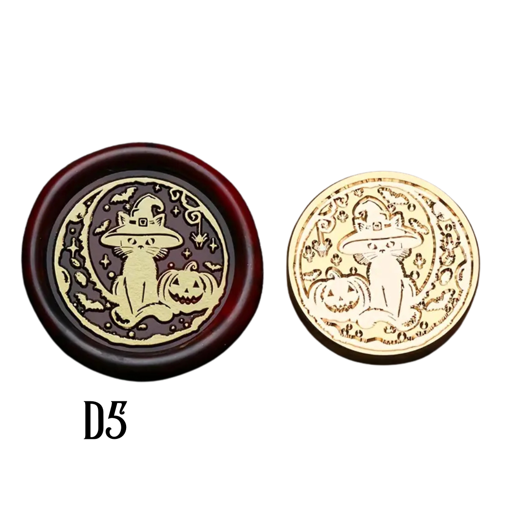 2.5cm Brass Wax Seal Stamp Heads – Variety of Designs