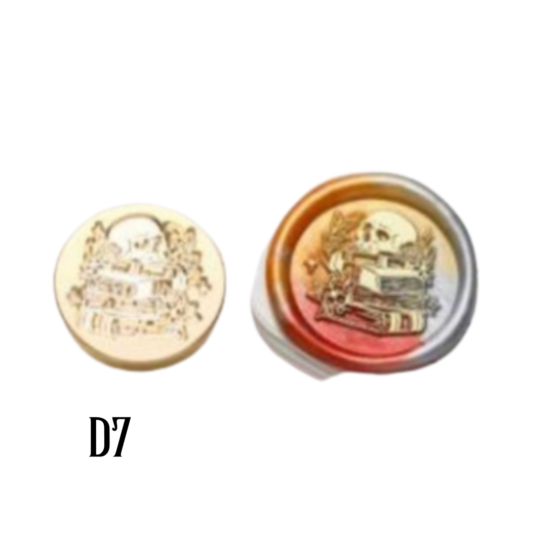 2.5cm Brass Wax Seal Stamp Heads – Variety of Designs