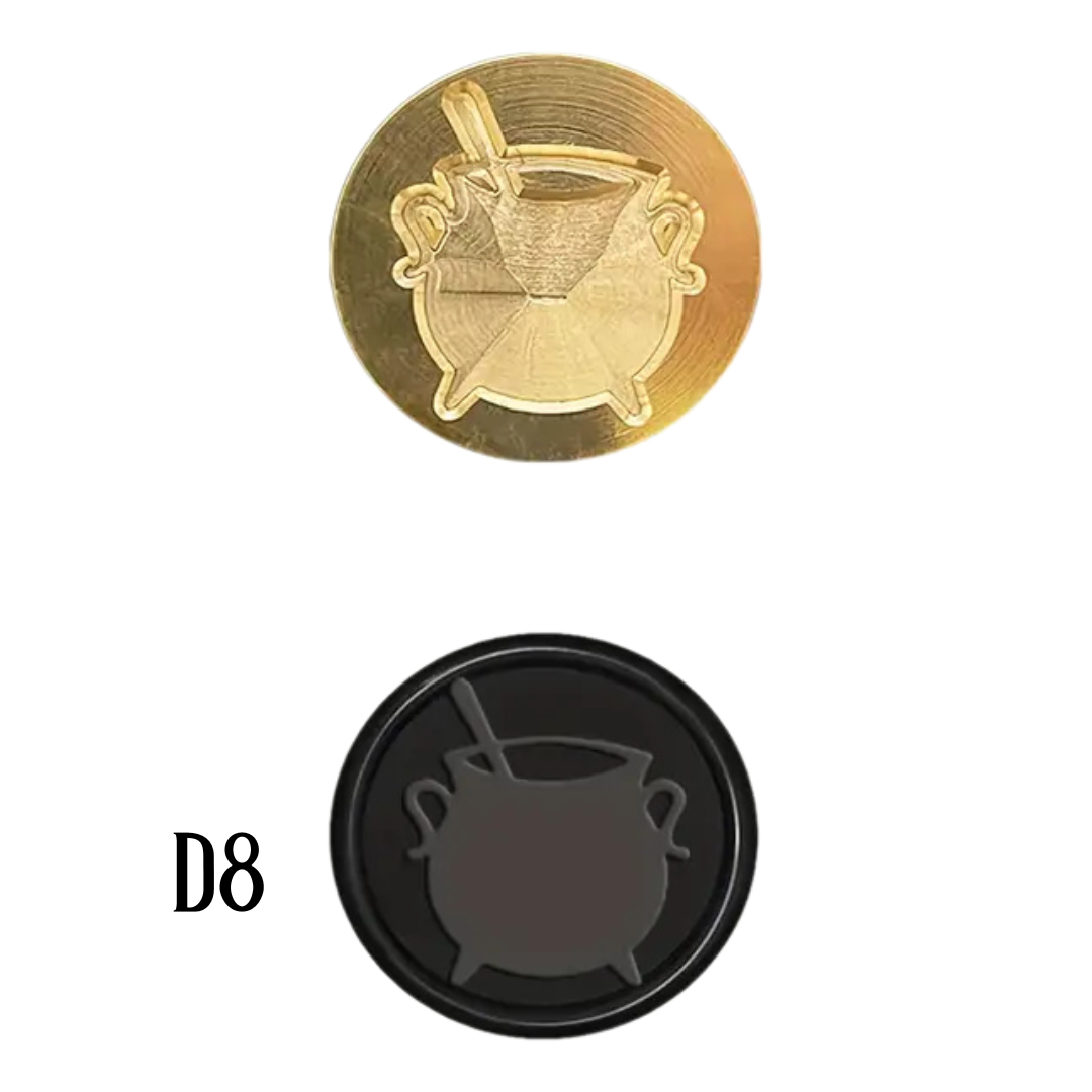 2.5cm Brass Wax Seal Stamp Heads – Variety of Designs