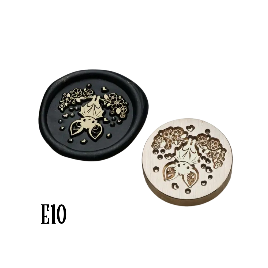 2.5cm Brass Wax Seal Stamp Heads – Variety of Designs