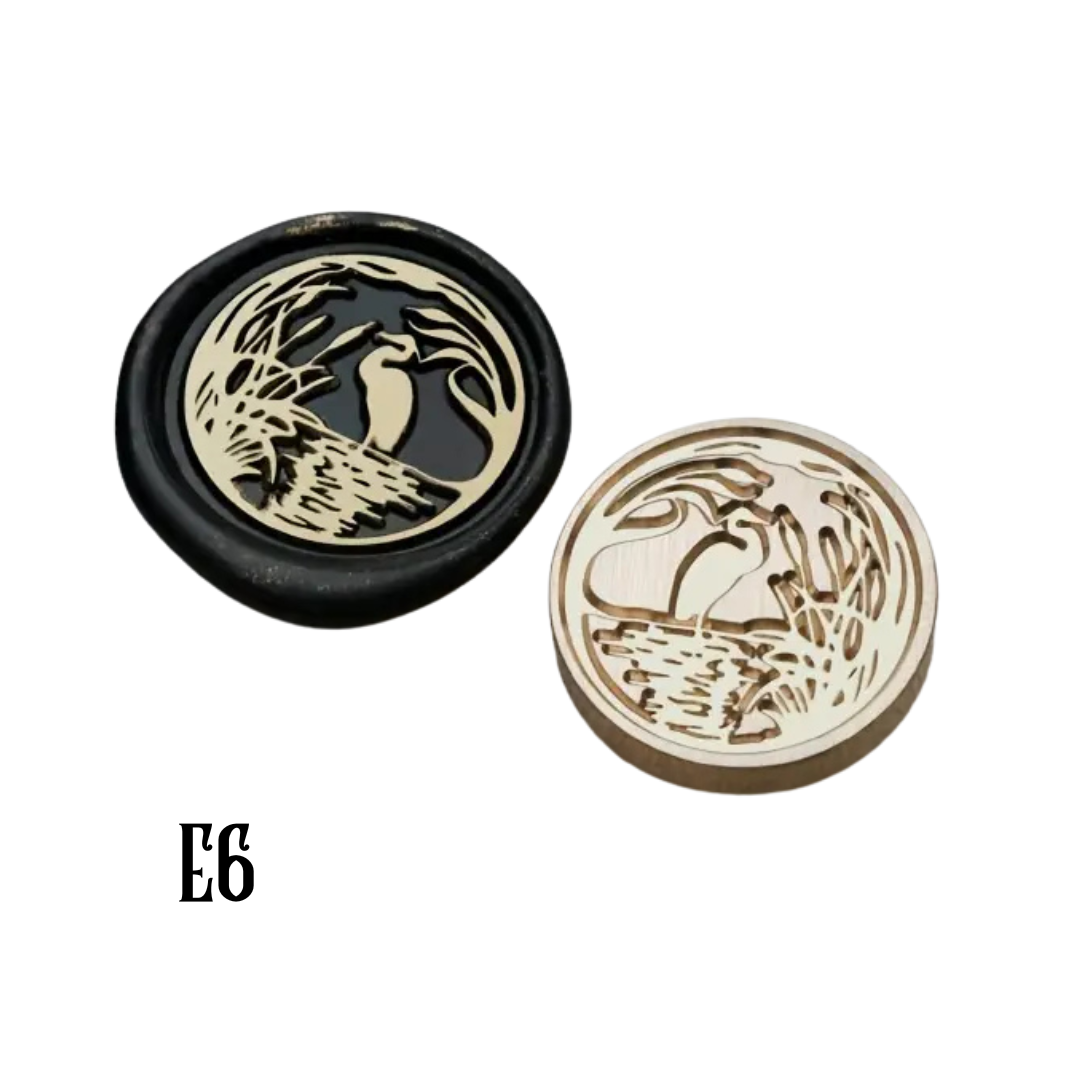2.5cm Brass Wax Seal Stamp Heads – Variety of Designs