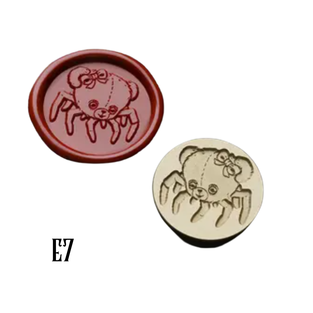2.5cm Brass Wax Seal Stamp Heads – Variety of Designs