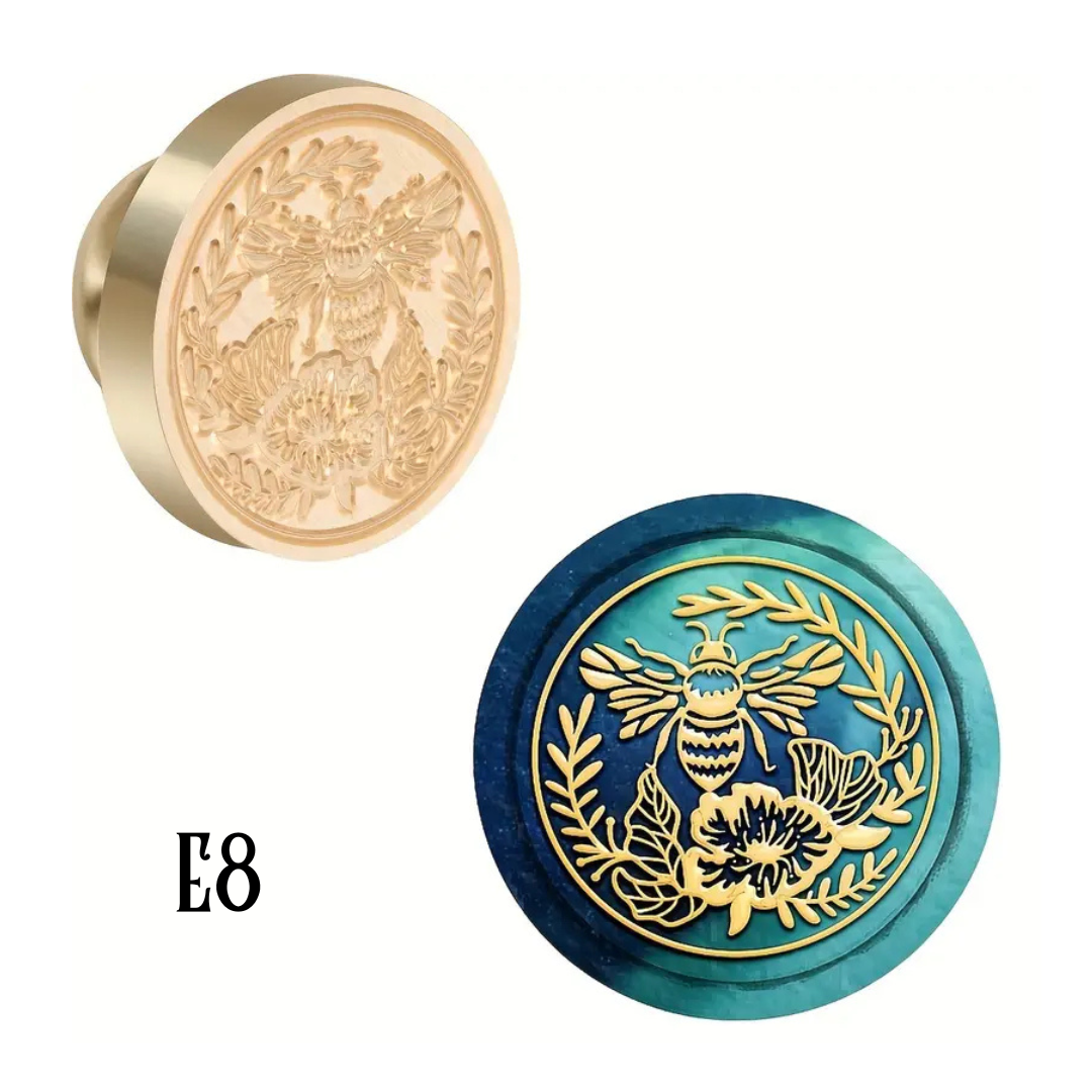 2.5cm Brass Wax Seal Stamp Heads – Variety of Designs