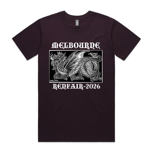 Official 2026 Melbourne RenFair Shirt - Black (Pre-order)